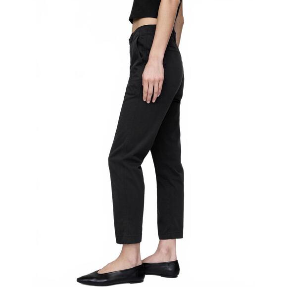 Gap Mid Rise Downtown Khakis NWT Black Size 8 - Picture 6 of 7